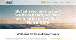 Desktop Screenshot of gospelcommunitychurch.org